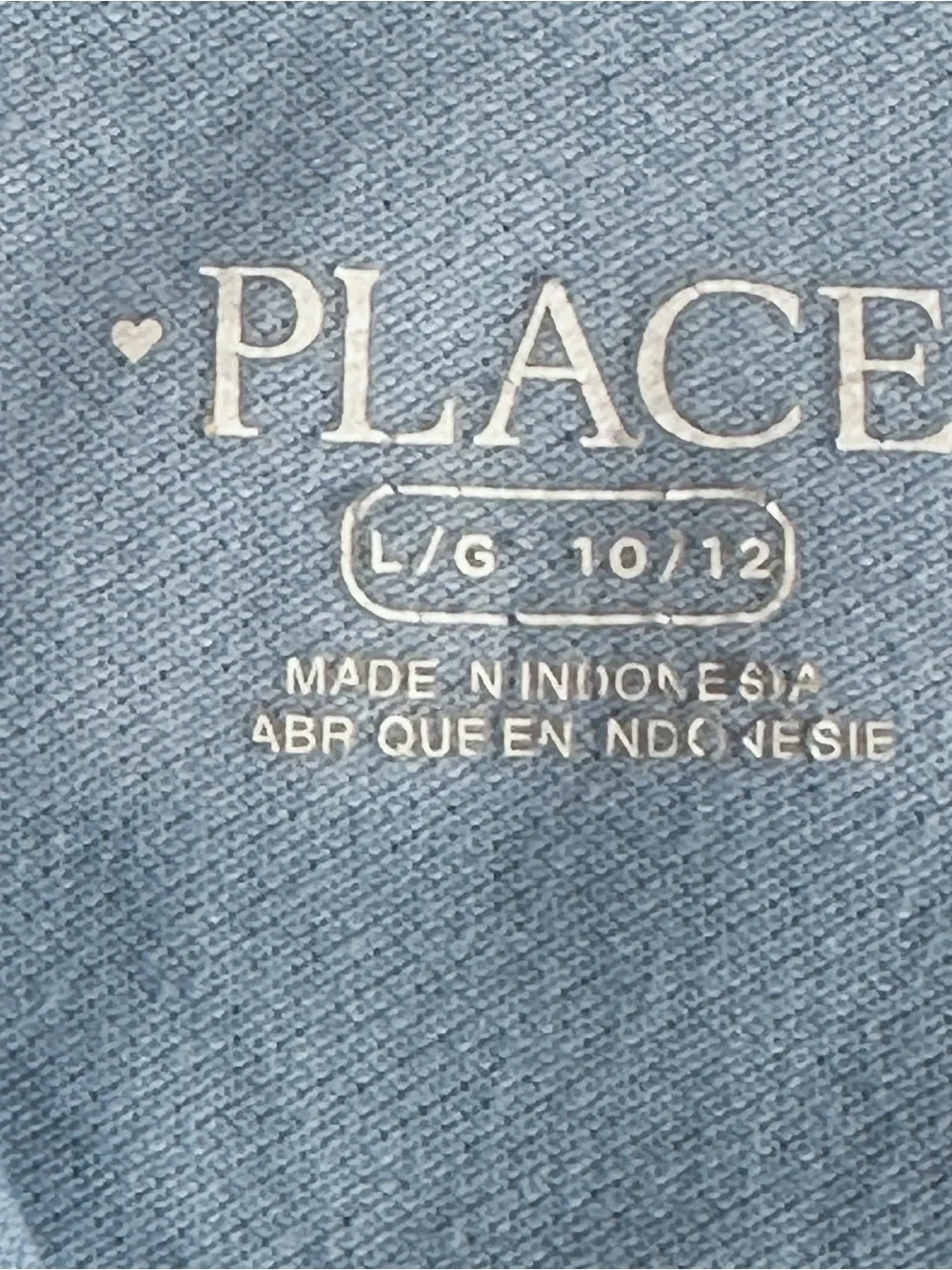 Lot of 3 The Children’s Place Girls Blue Uniform Polo Shirts L 10/12